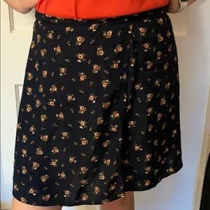 Express Wrap Floral Skirt